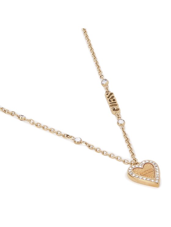 Guess Guess Náhrdelník JUBN03 241JW Žlté zlato