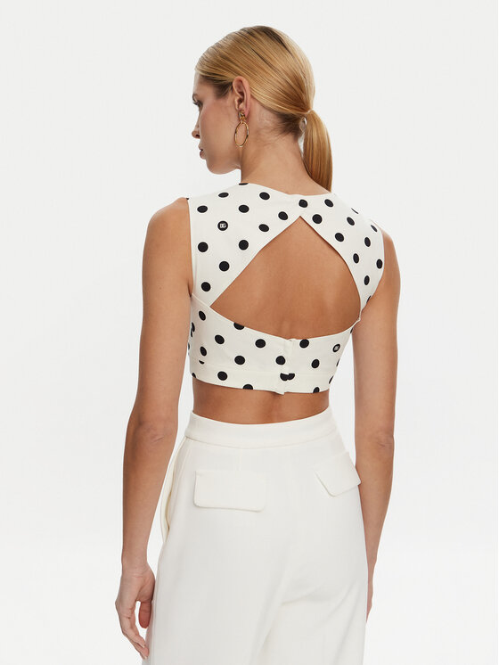 Dolce&Gabbana Dolce&Gabbana Топ F7AA7T FSFNM Білий Regular Fit