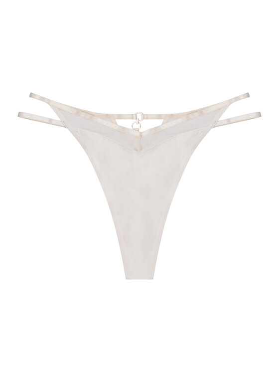 Esotiq Komplet par stringów 41725-zestaw Beżowy