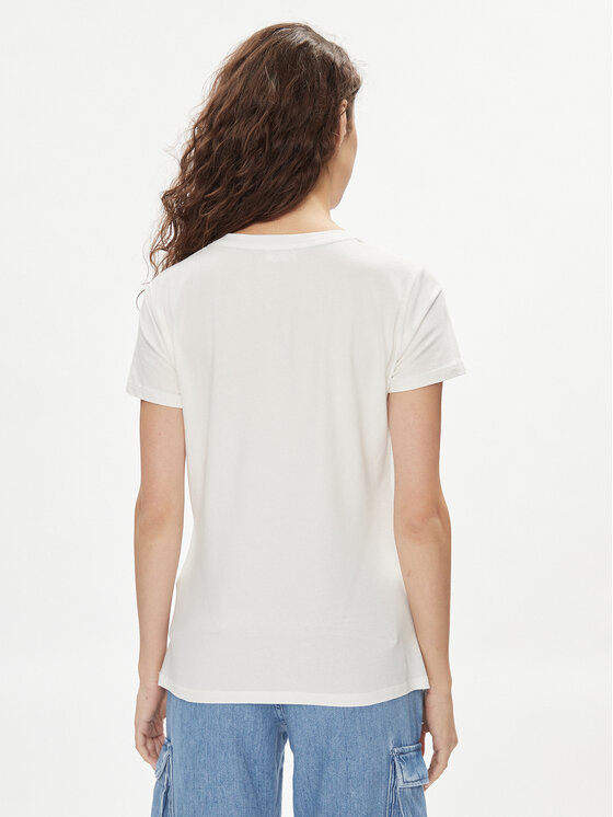 Liu Jo Liu Jo T-krekls TA4202 JS003 Écru Regular Fit
