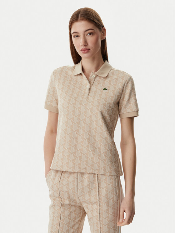 Lacoste Lacoste Pólóing DF3364 Világos bézs Slim Fit