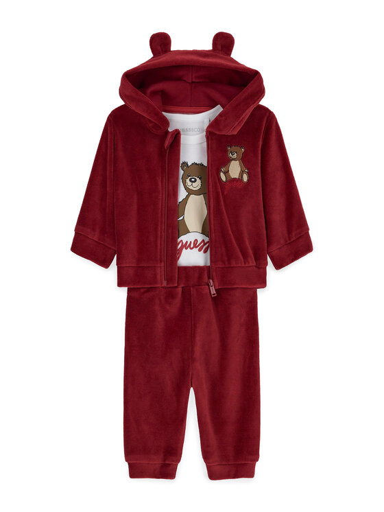 Guess Guess Komplet dresowy H6BG10 K6029 Czerwony ciemny Regular Fit