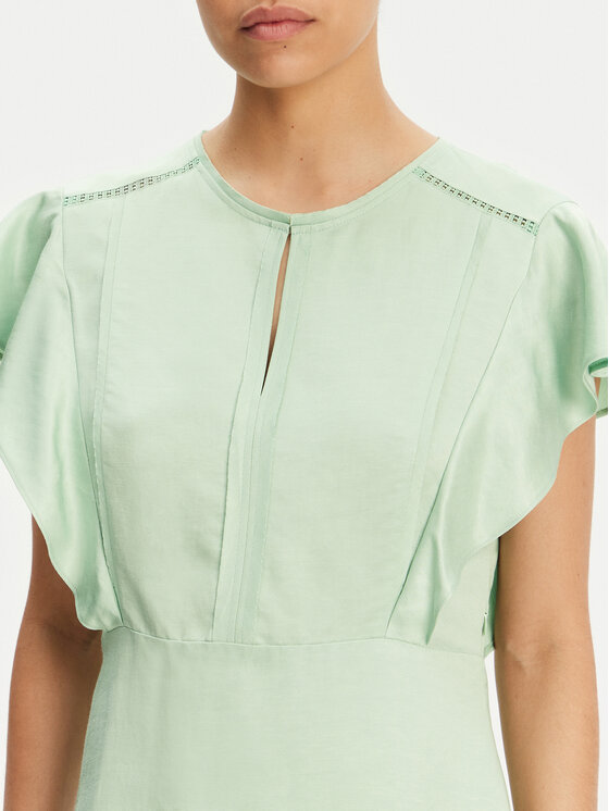 BOSS BOSS Sukienka letnia Deliniara 50537402 Zielony Regular Fit