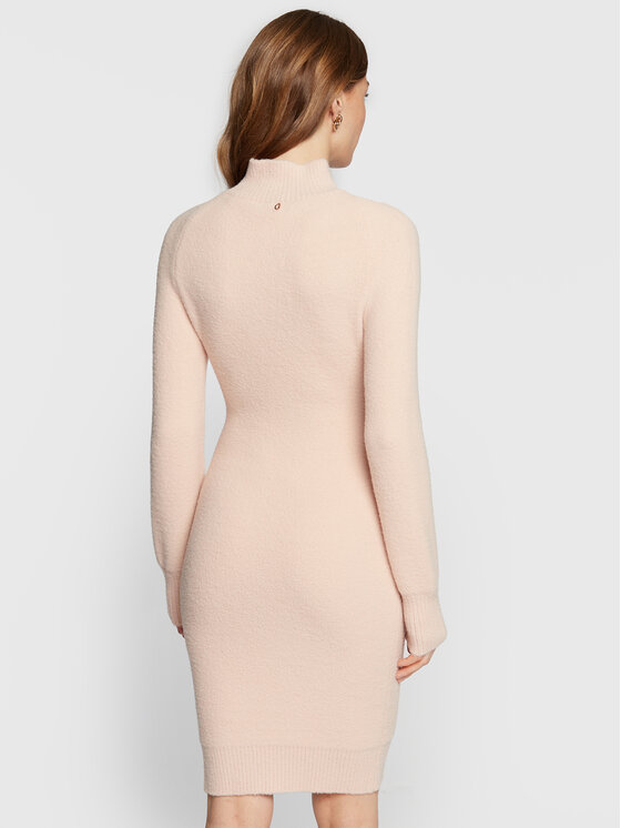 Vestito di maglia W2BK30 Z2YA0 Rosa Slim Fit