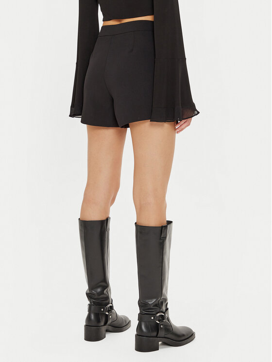 Gina Tricot Gina Tricot Szorty materiałowe 23419 Czarny Regular Fit
