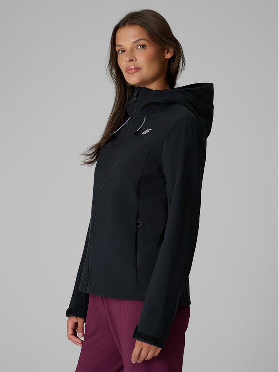 4F 4F Kurtka przejściowa URBAN COMMUTER Czarny Regular Fit