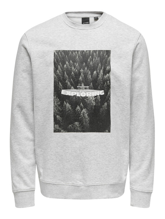 Only & Sons Only & Sons Sweatshirt 22027006 Grau Relaxed Fit