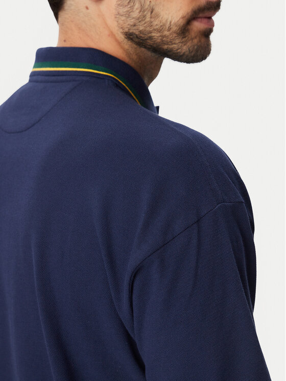 Polo Ralph Lauren Polo Ralph Lauren Тениска с яка и копчета 710B28617003 Тъмносин Regular Fit