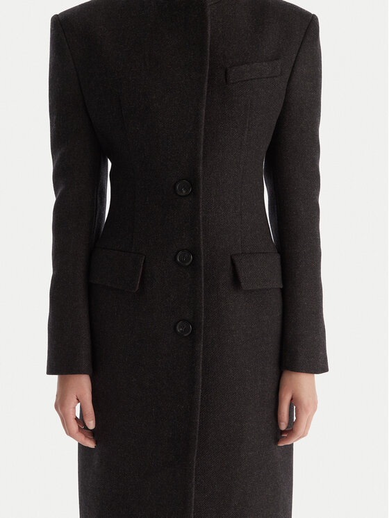 PINKO PINKO Vlněný kabát Jacinta Capotto 106123 A30G Šedá Regular Fit