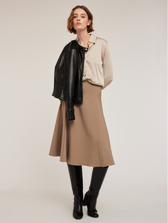 Motivi Motivi Camicia 5192Q000736N002 Écru Regular Fit