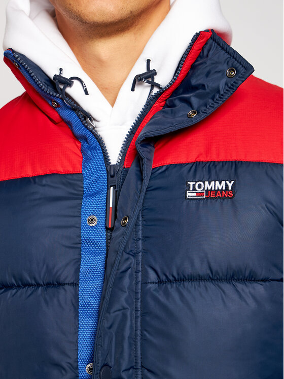 Tommy Jeans Pūkinė striukė Corp DM0DM09379 Tamsiai mėlyna Regular Fit •  Modivo.lt