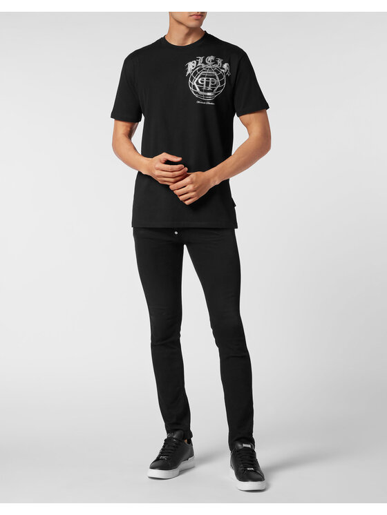 PHILIPP PLEIN PHILIPP PLEIN Tričko 14943 Čierna Regular Fit