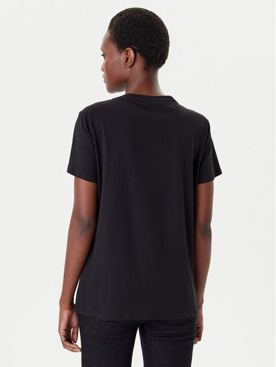 Liu Jo Sport Liu Jo Sport T-särk TF5280 JS923 Must Regular Fit