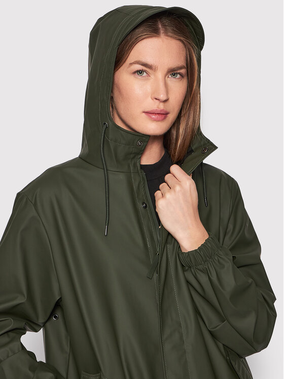 Rains Rains Kurtka przeciwdeszczowa Unisex 18140 Zielony Regular Fit