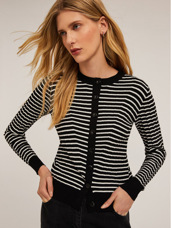 Motivi Motivi Cardigan M719W003296N0Z3 Bianco Slim Fit