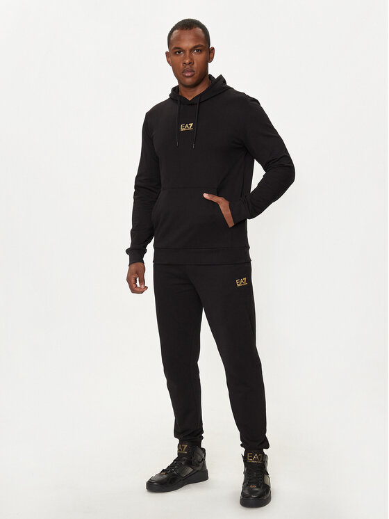 EA7 Emporio Armani EA7 Emporio Armani Mikina 8NPM32 PJVRZ 0208 Černá Regular Fit