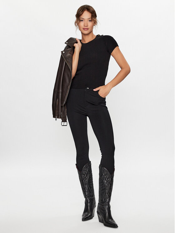 Liu Jo Sport Liu Jo Sport Тишърт CF3204 MS99E Черен Slim Leg