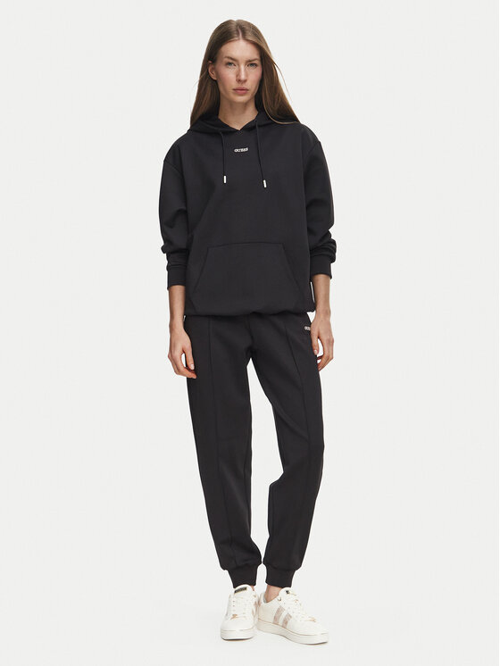 Guess Guess Bluza V6BQ17 K6354 Czarny Oversize