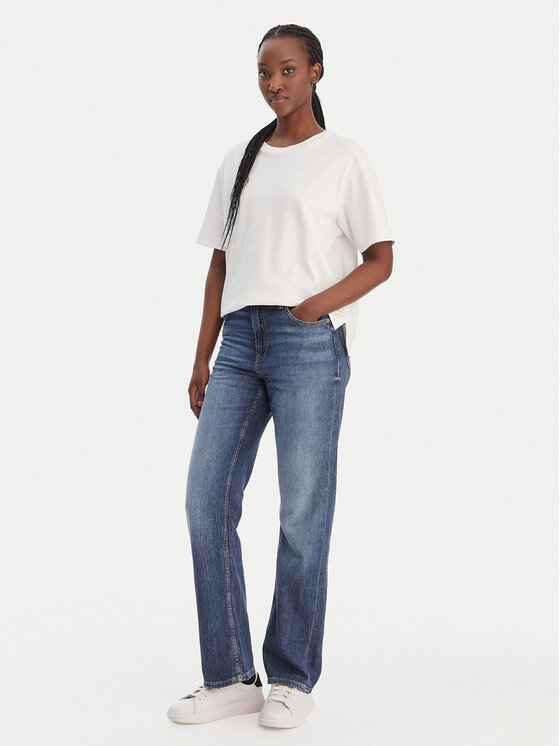 BOSS BOSS Jeansy Ada HR 50552376 Tmavomodrá Regular Fit