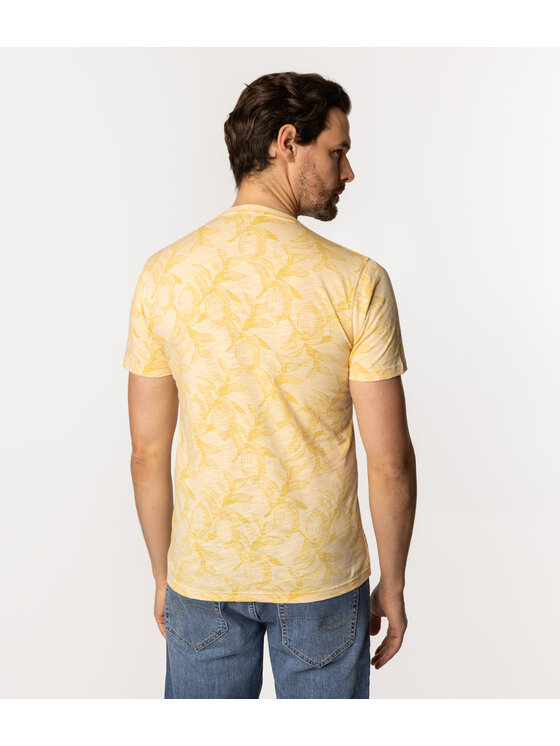 Lee Cooper Lee Cooper T-Shirt LEMON 3170 Żółty Slim Fit