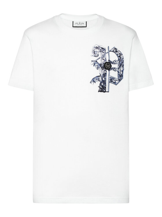 PHILIPP PLEIN PHILIPP PLEIN T-Shirt 11487 Biały Regular Fit