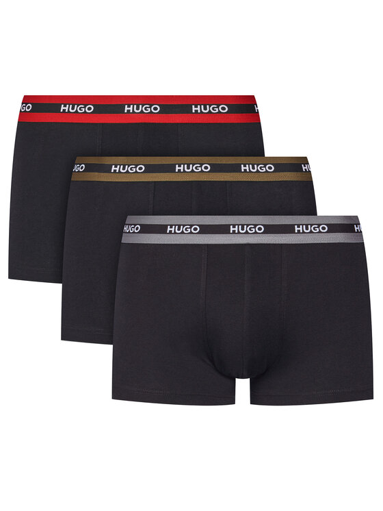 HUGO HUGO Set od 3 para bokserica 50492375 Crna