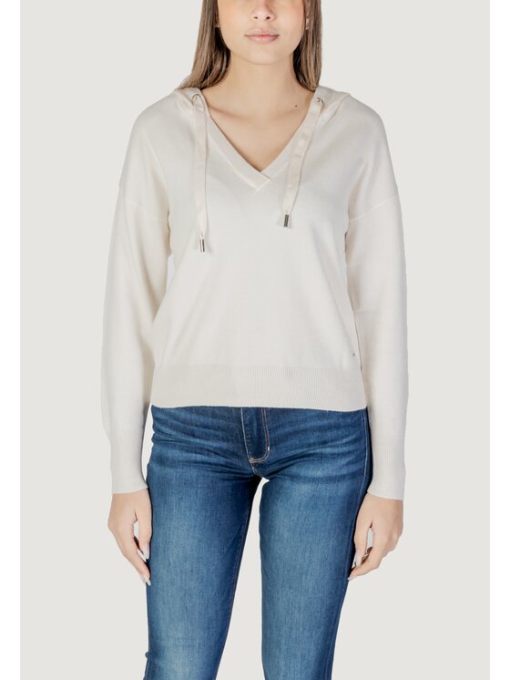 Morgan De Toi Morgan De Toi Sweter 241-MBALLON Biały Shirt Fit
