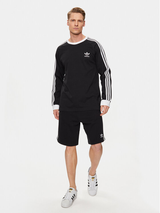 adidas adidas S dlouhým rukávem Adicolor Classics 3-Stripes Long-Sleeve Top IA4877 Černá Slim Fit
