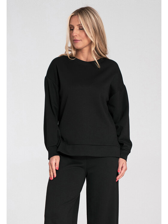 FIGL FIGL Bluza M1203 Czarny Regular Fit