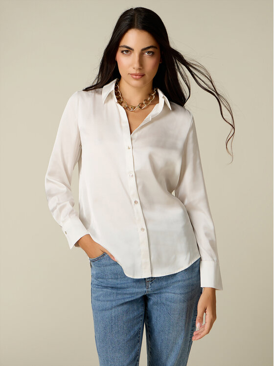 Oltre Oltre Koszula 5374R603185N011 Biały Regular Fit