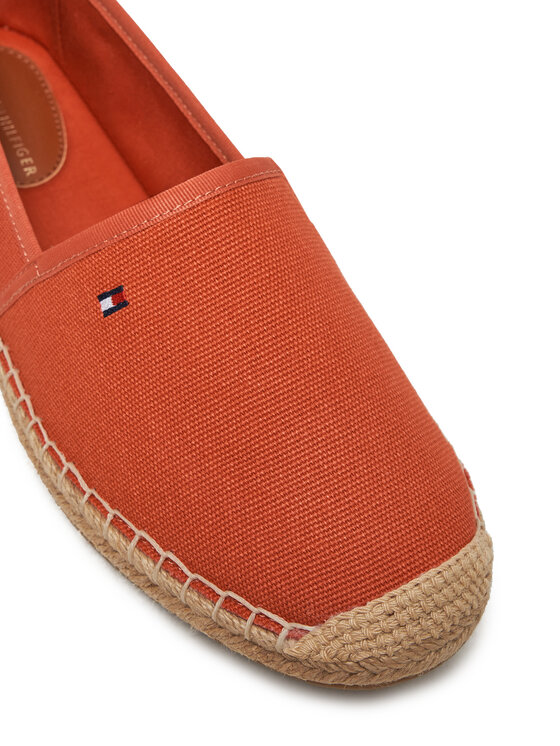 Tommy Hilfiger Tommy Hilfiger Espadrilės Flag Canvas Espadrille FW0FW08541 Raudona