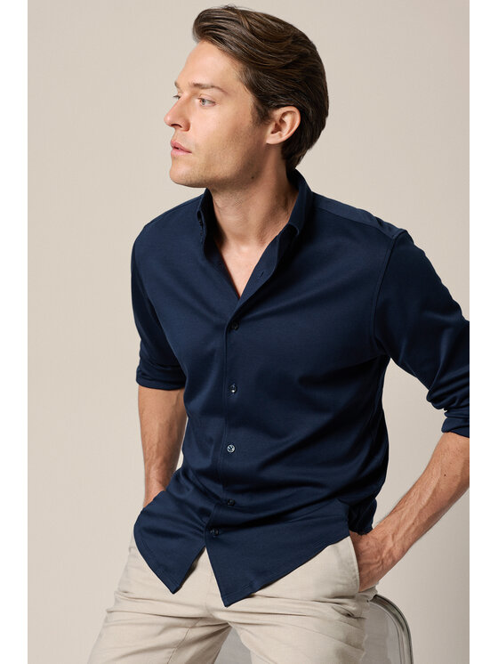 Lancerto Lancerto Koszula Lussano KO073126000059 Granatowy Regular Fit