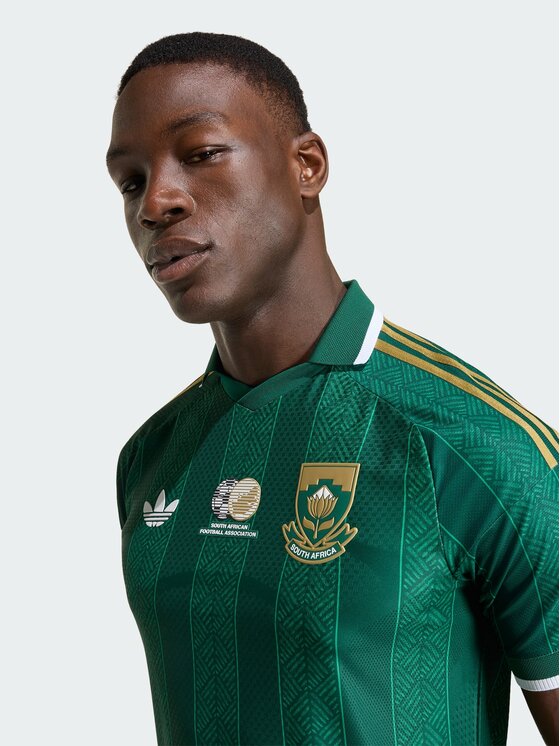adidas adidas Koszulka techniczna South Africa 26 Away Authentic Jersey Zielony Slim Fit