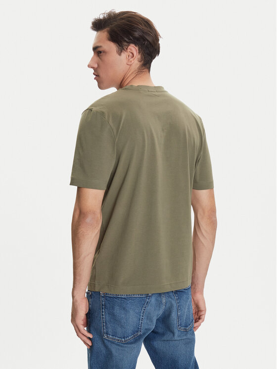 BOSS BOSS Tricou Tchup 50473278 Verde Relaxed Fit