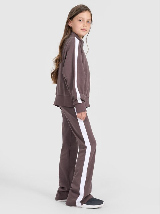 4F 4F Spodnie dresowe 4FJRAW25TTROF1599-51S Fioletowy Authentic Slim Fit