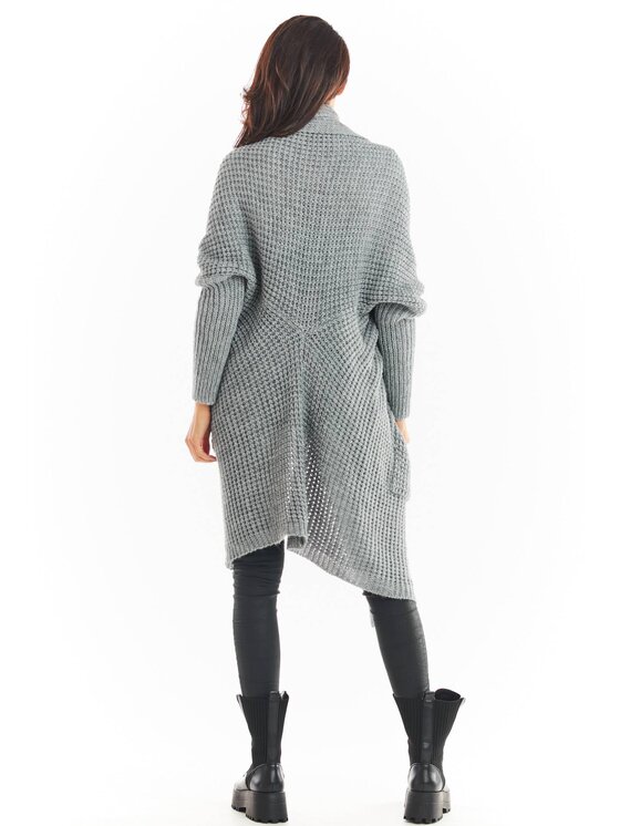 Awama Awama Kardigan A391 Šedá Basic Fit