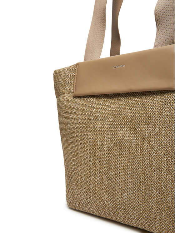 Calvin Klein Calvin Klein Torbica Ck Raffia Medium Shopper K60K613174 Smeđa