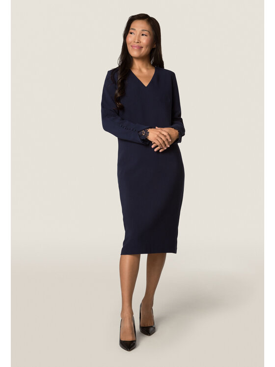 QUIOSQUE QUIOSQUE Šaty FANY DRESS Tmavomodrá Regular Fit