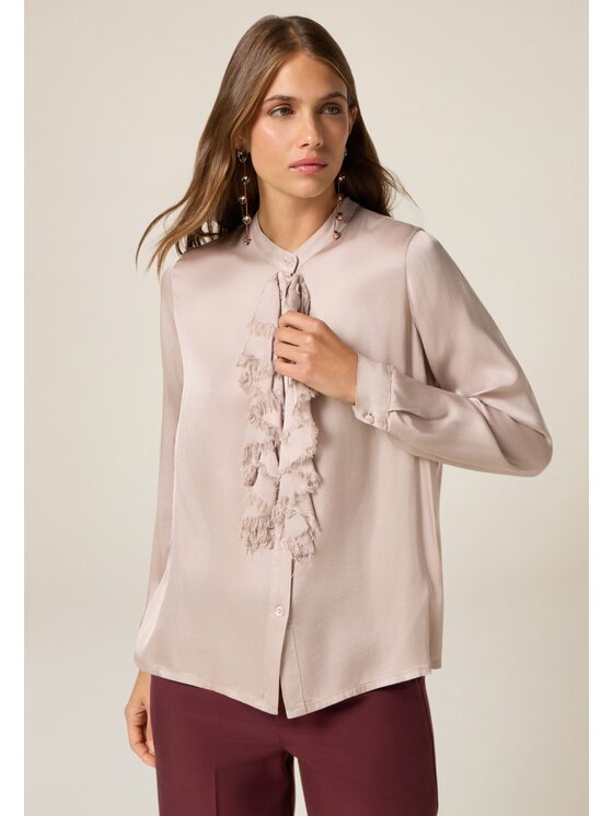 Oltre Oltre Koszula 5045J000870N006 Różowy Regular Fit