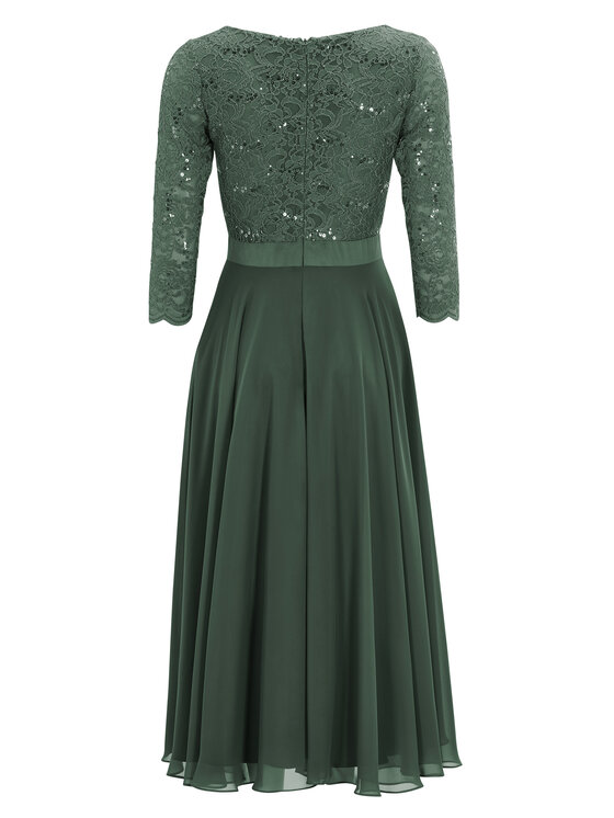 Swing Swing Cocktail obleka 5AE29100 Zelena Regular Fit