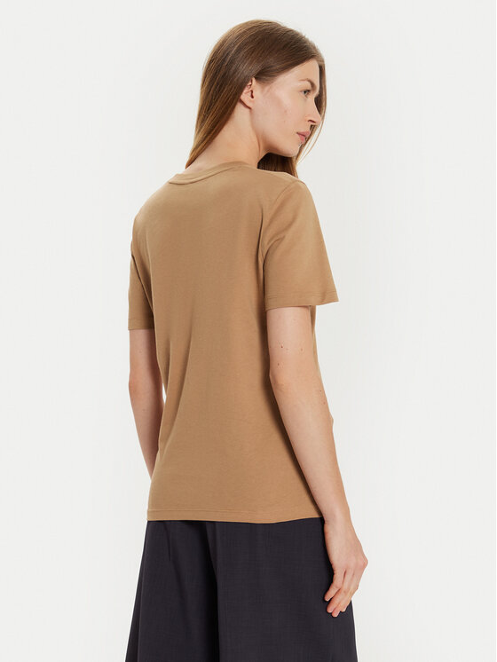 Tommy Hilfiger Tommy Hilfiger T-shirt WW0WW40276 Bež Regular Fit