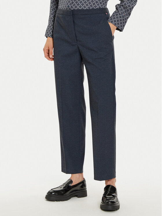 Tommy Hilfiger Chino nohavice WW0WW42951 Tmavomodrá Straight Fit
