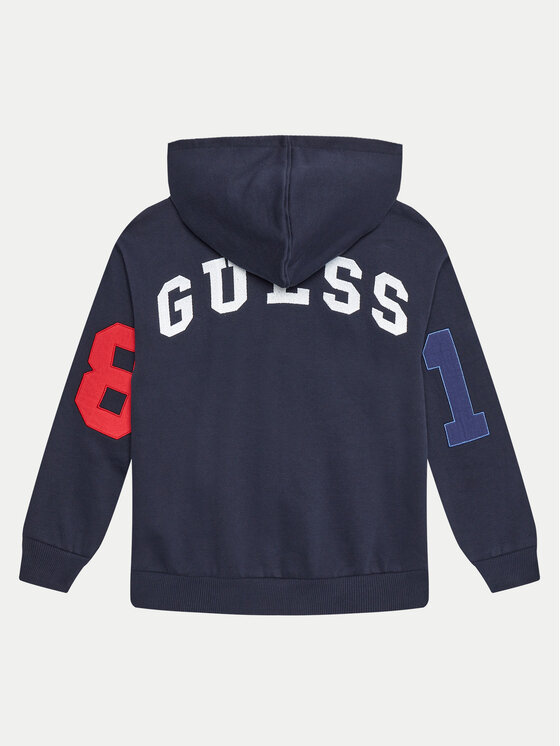 Guess Guess Majica dugih rukava L4BQ25 KAX74 Tamnoplava Regular Fit