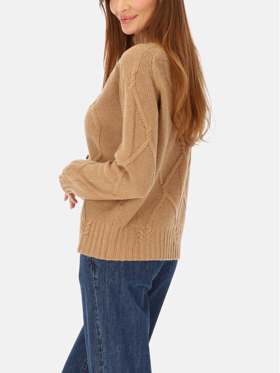 L’AF L’AF Sweter Molly Brązowy Regular Fit