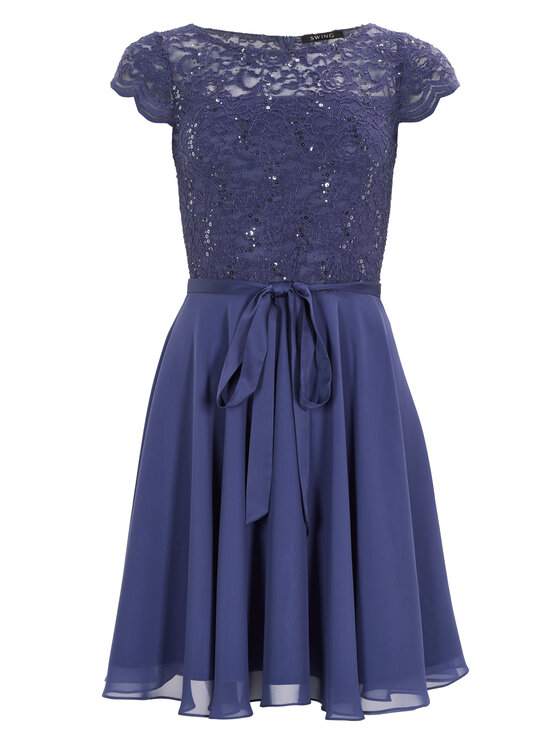 Swing Swing Koktel haljina 77760510 Plava Regular Fit