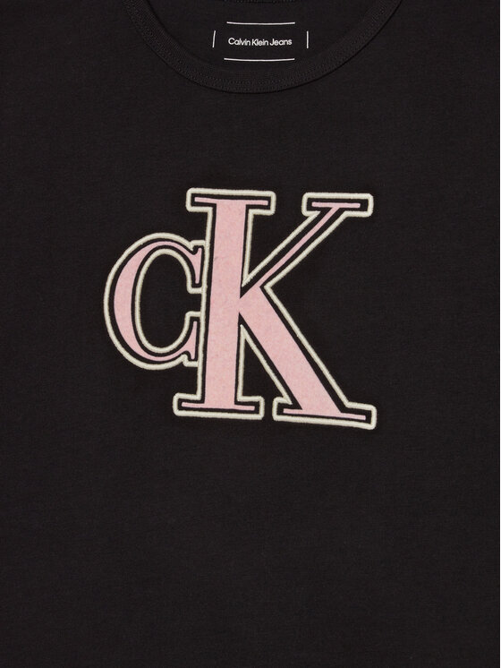 Calvin Klein Jeans Calvin Klein Jeans T-shirt IG0IG02806 Crna Boxy Fit