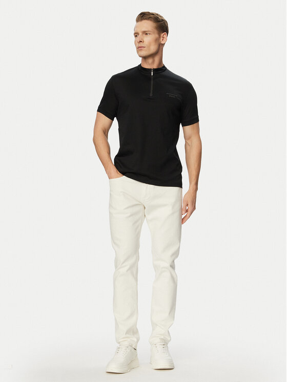 BOSS BOSS Tričko PL_PS Spirit70 QZ 50559790 Čierna Regular Fit