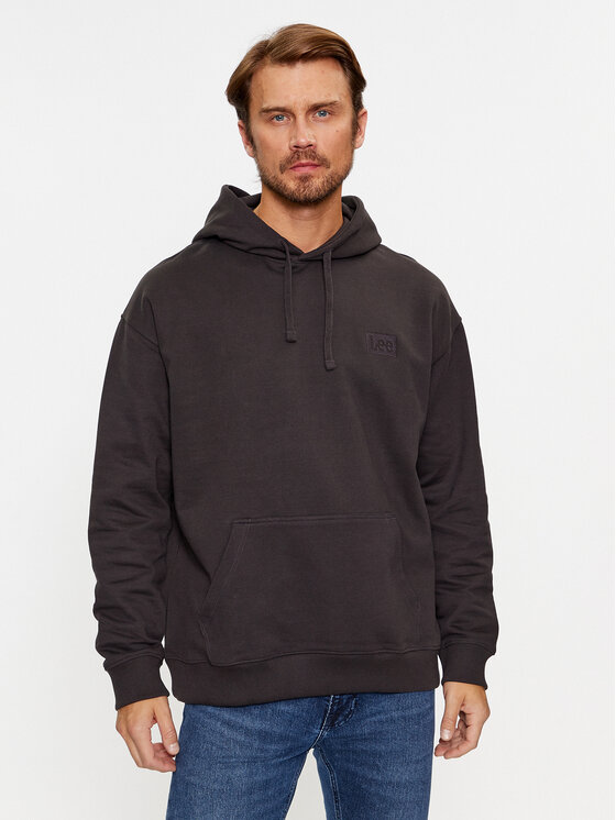 Lee Lee Felpa 112341677 Nero Loose Fit