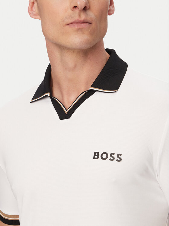 BOSS BOSS Поло Serve 2 50559200 Білий Slim Fit