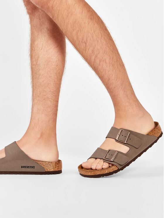 Birkenstock Birkenstock Nazouváky Arizona Birko-Flor nubuk 151181 Hnědá